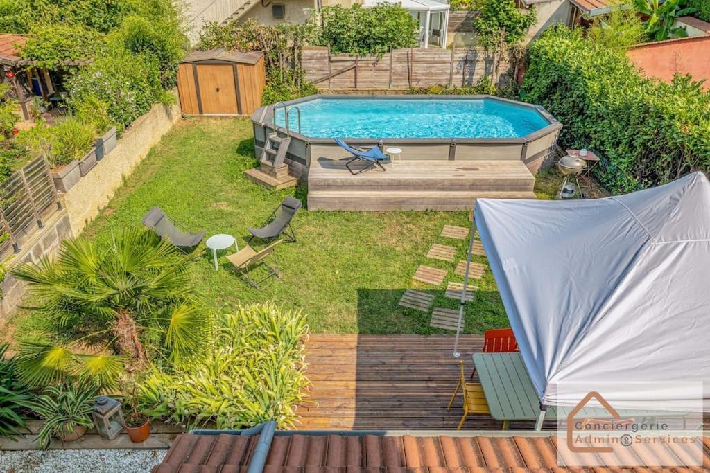 Maison A Lyon Parilly Avec Piscine, Jardin, Parking Prive & Proche Eurexpo Vénissieux Eksteriør billede